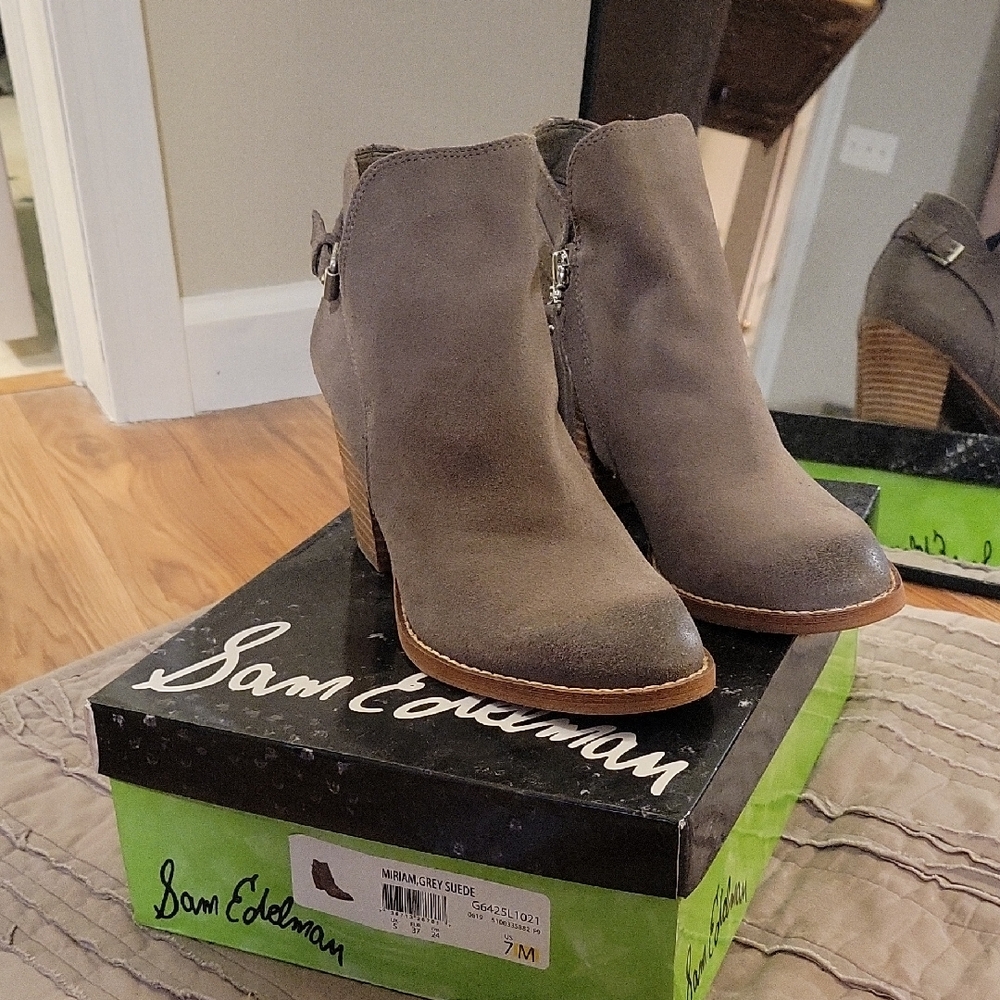 Sam Edelman Women's Taupe Ankle Booties